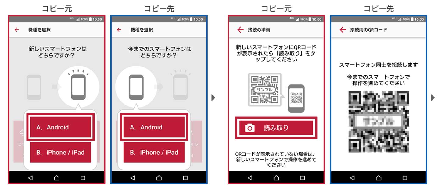 AndroidからAndroidへのデータの移行