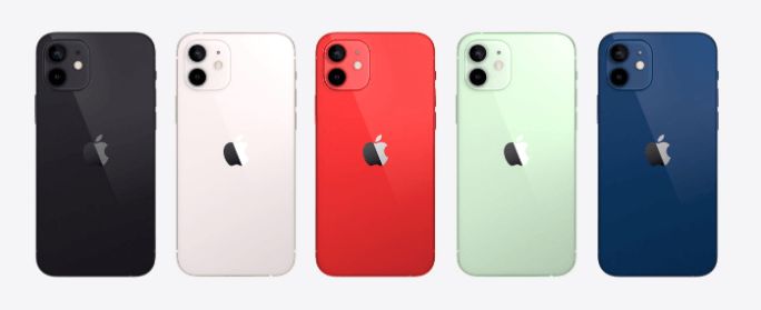 iPhone12のカラーバリエーション