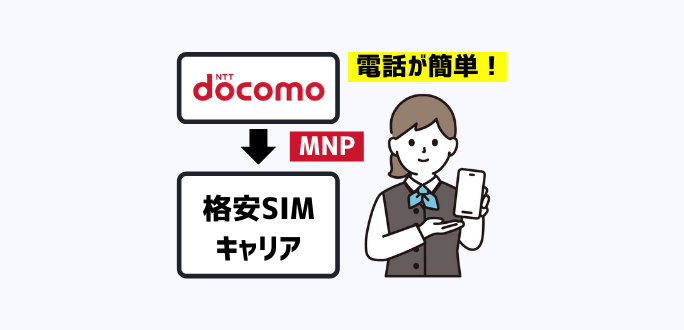 ドコモのMNP手続きは電話が簡単！たった５分で終わらせる方法