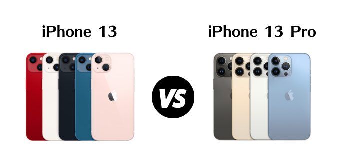 iPhone13とiPhone13 Proの違いを比較