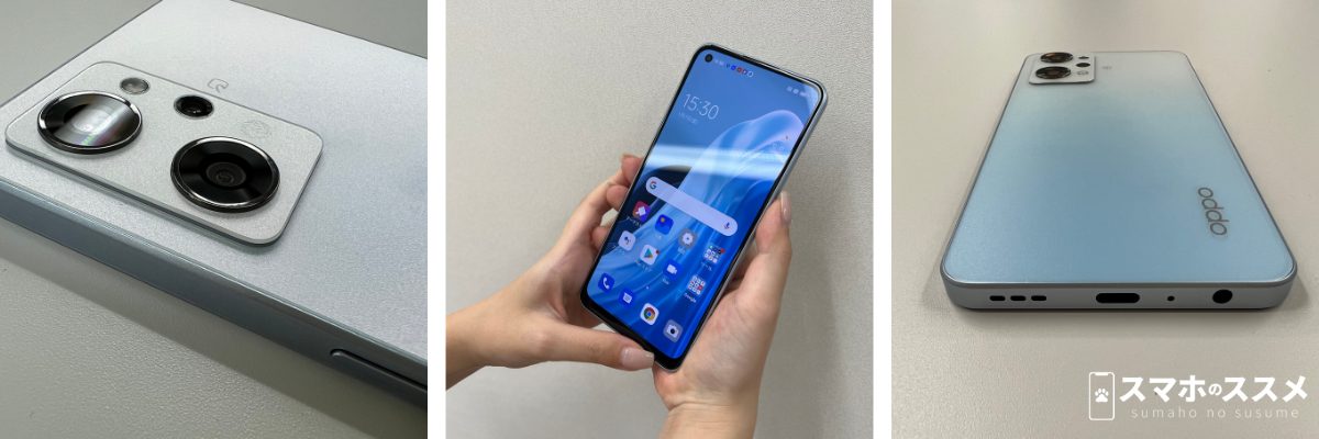 OPPO RENO7 Aの実機の写真