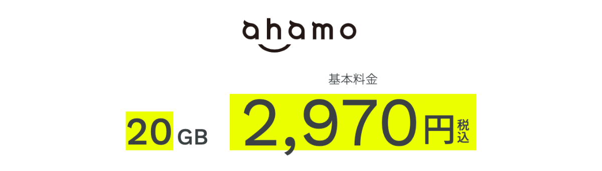 ahamoの料金プラン