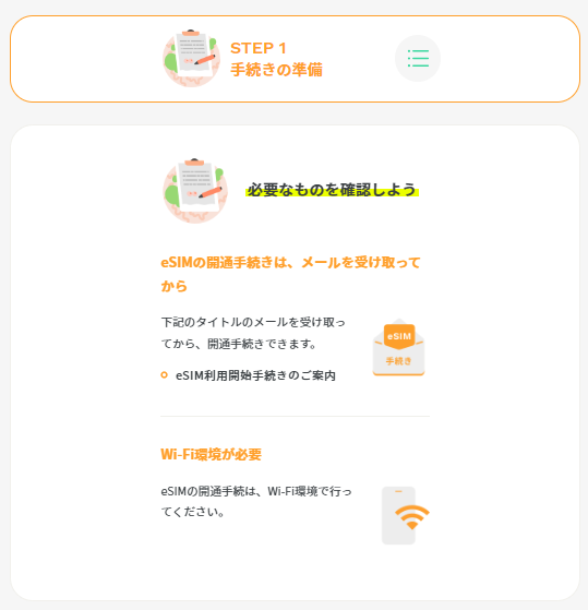 ahamo esim発行の手順