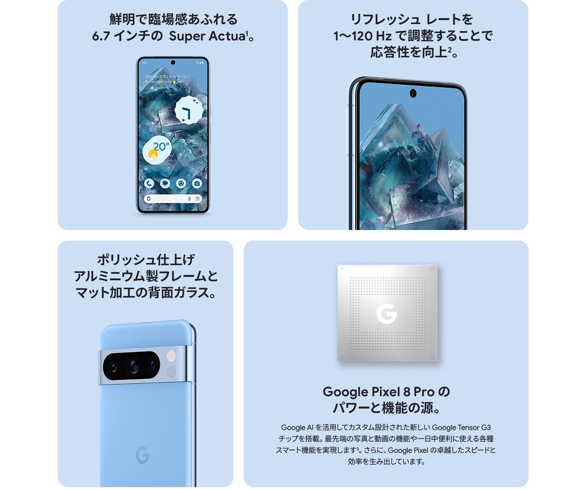 Google Pixel 8 Proのスペック