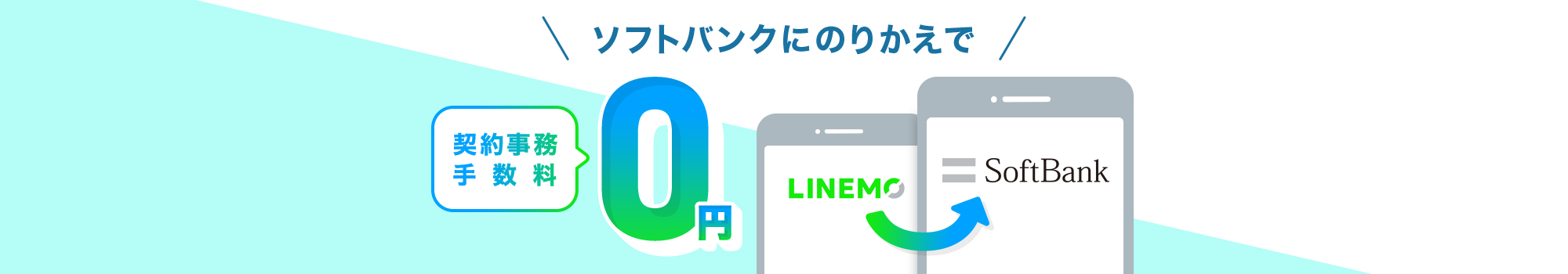 事務手数料0円特典（LINEMO→ソフトバンク）