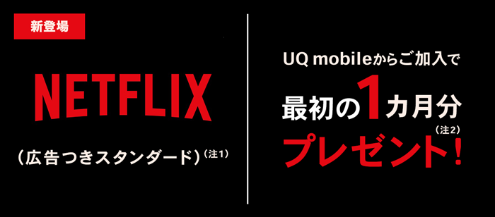 Netflix(広告つきスタンダード)最初の1ヶ月分プレゼント！