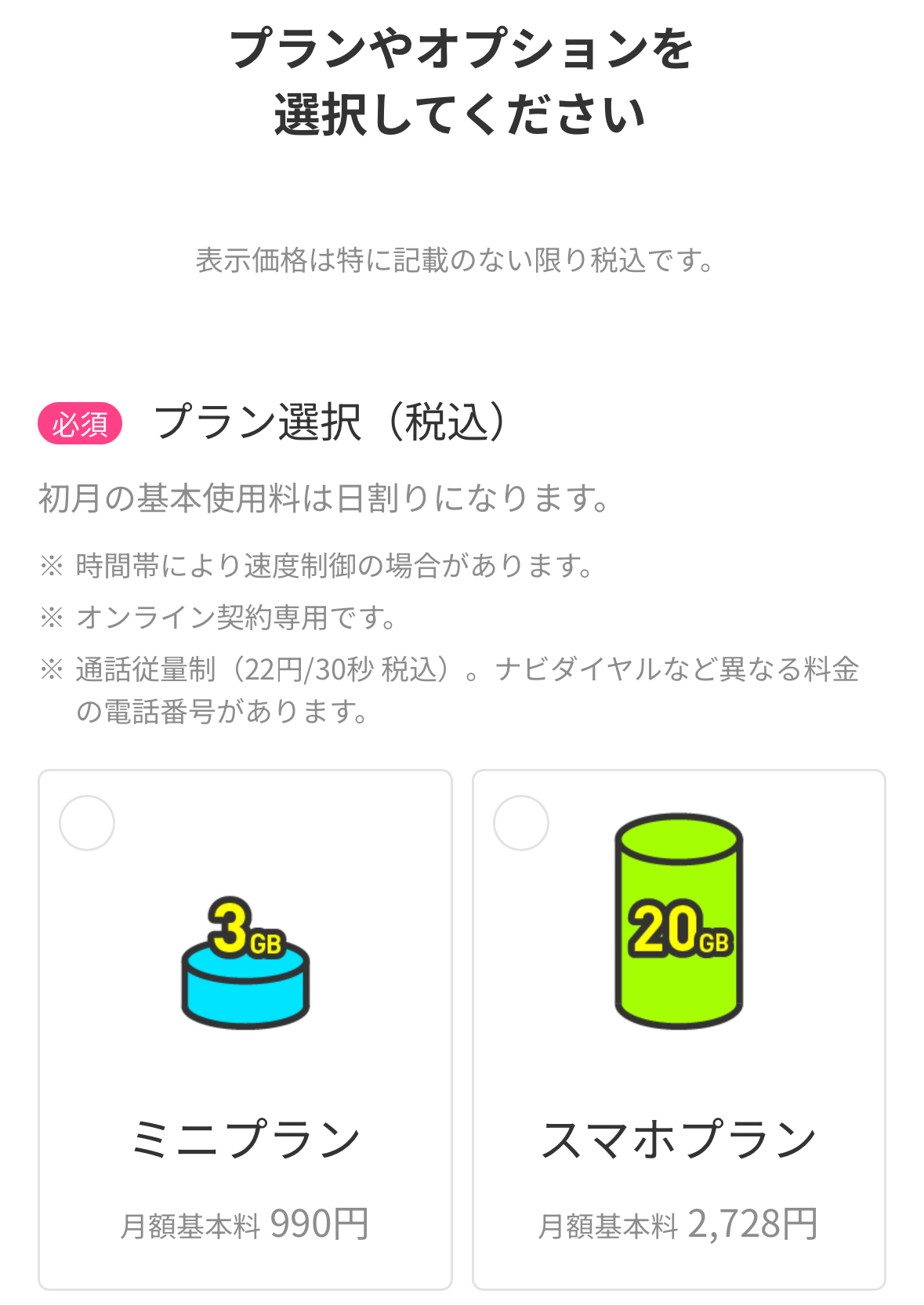 LINEMO 申し込み手順