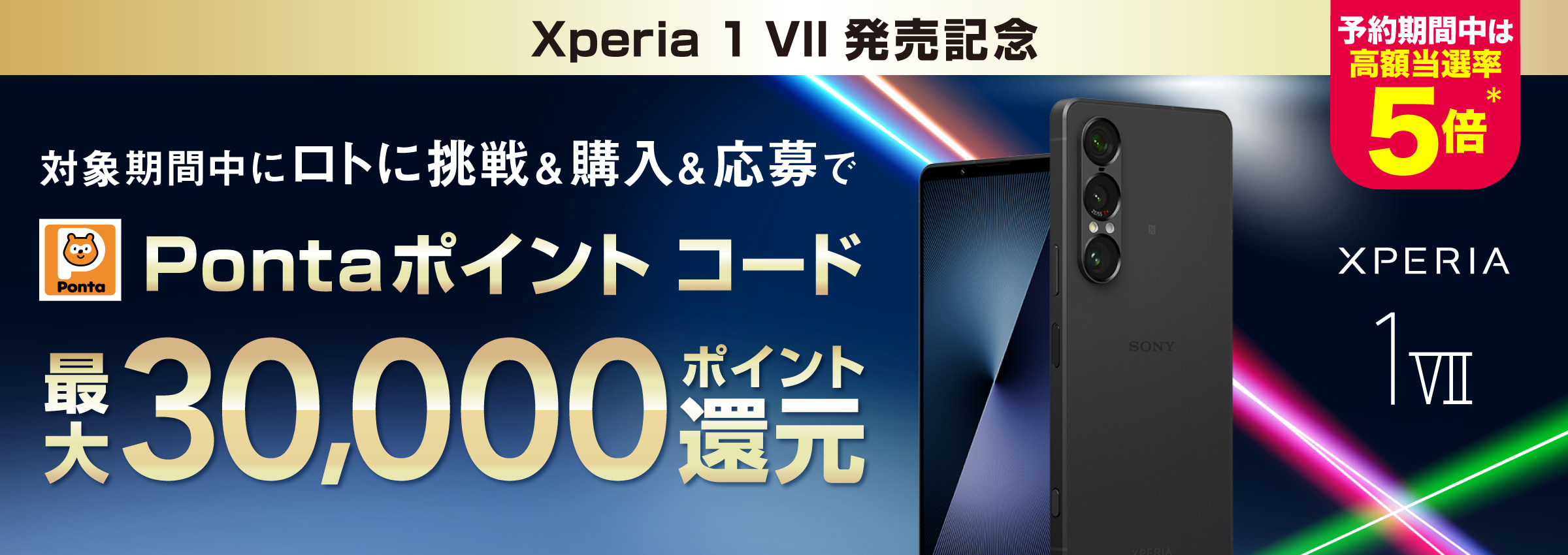Xperia 1 Ⅶ 発売記念キャンペーン