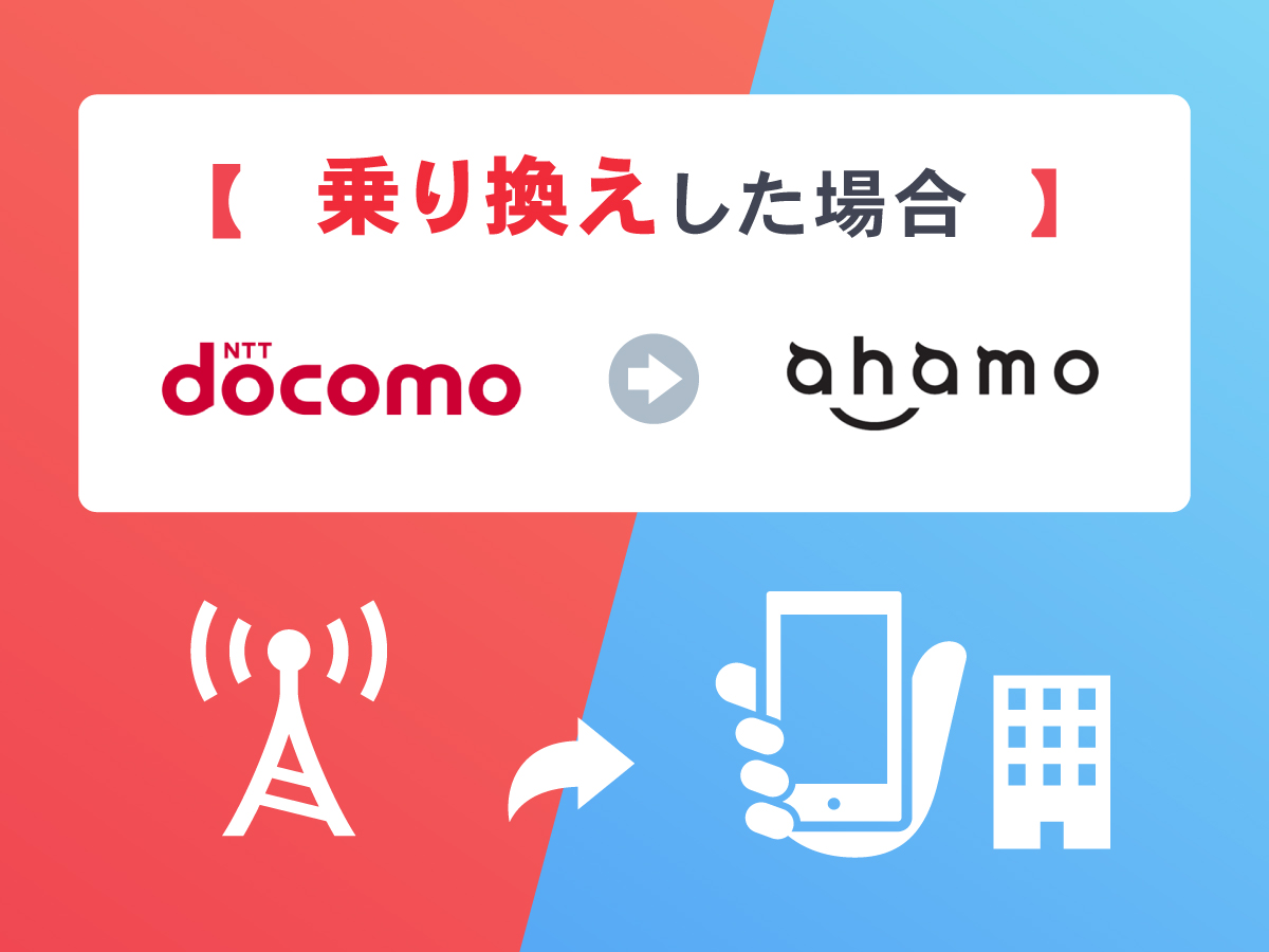 docomoからahamoへ乗り換え