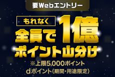 分割払いご利用で1億ポイント山分けキャンペーン