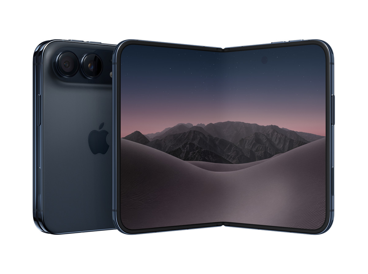 折りたたみのiPhone Duoのナイトスカイのカラー